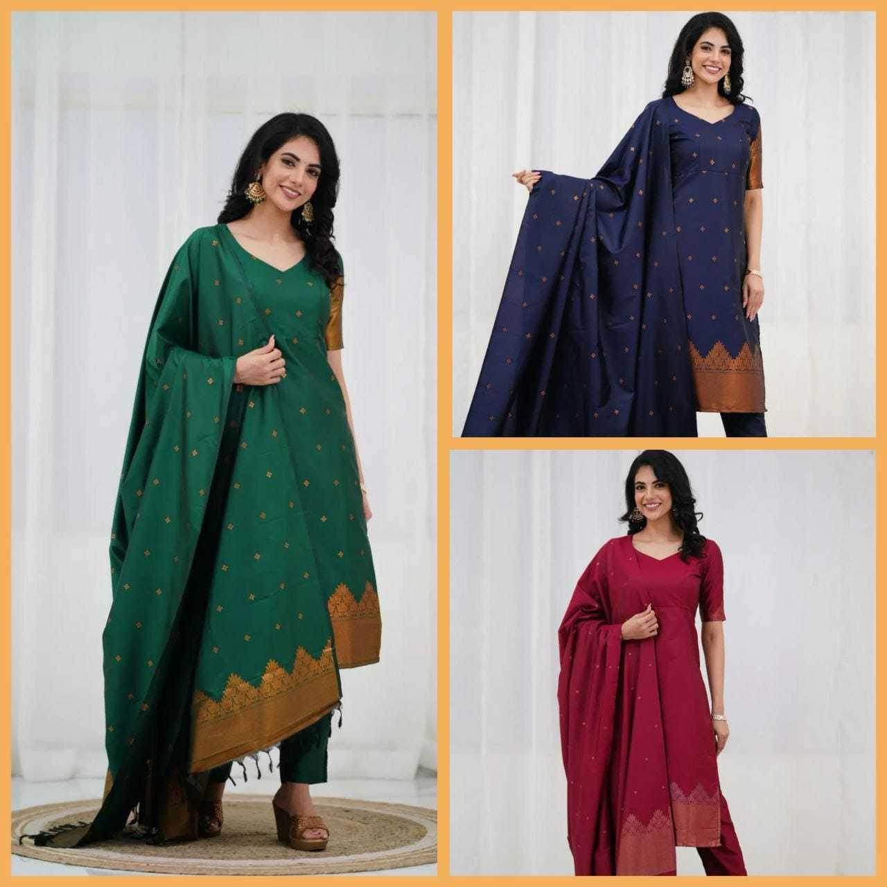 Silk Cotton Printed Kurti - MYLUXURY LANE ENTERPRISE